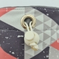 Preview: Futterbeutel basic, pfirsich grau geometrische Muster